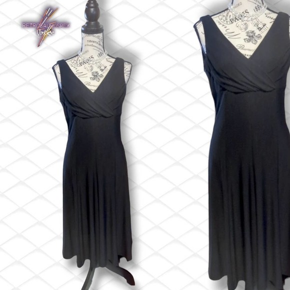 Vintage Dresses & Skirts - Vintage Evan Picone Retro Jersey Little Black Dress, 6